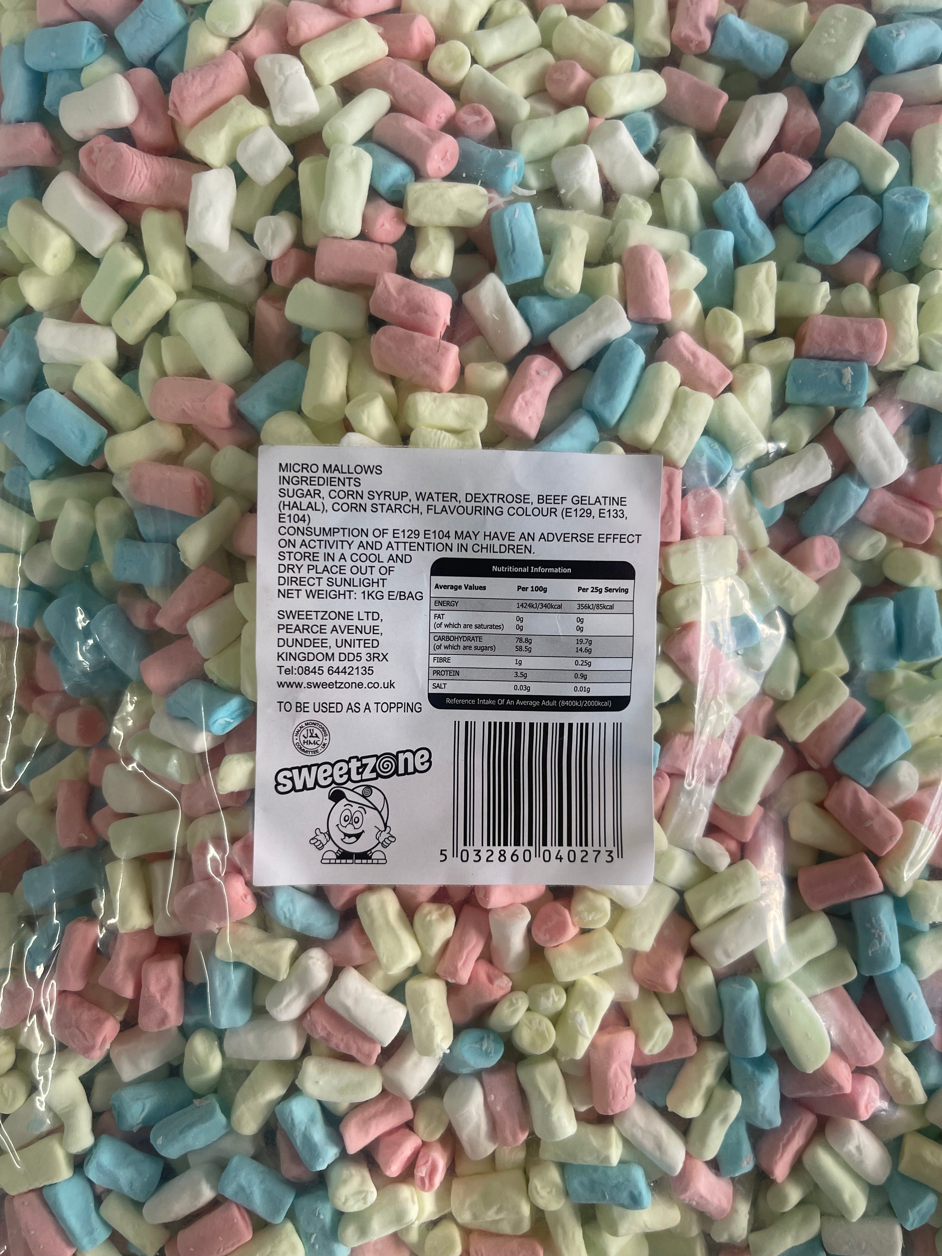 Big 1kg of mirco mallows Sweetzone