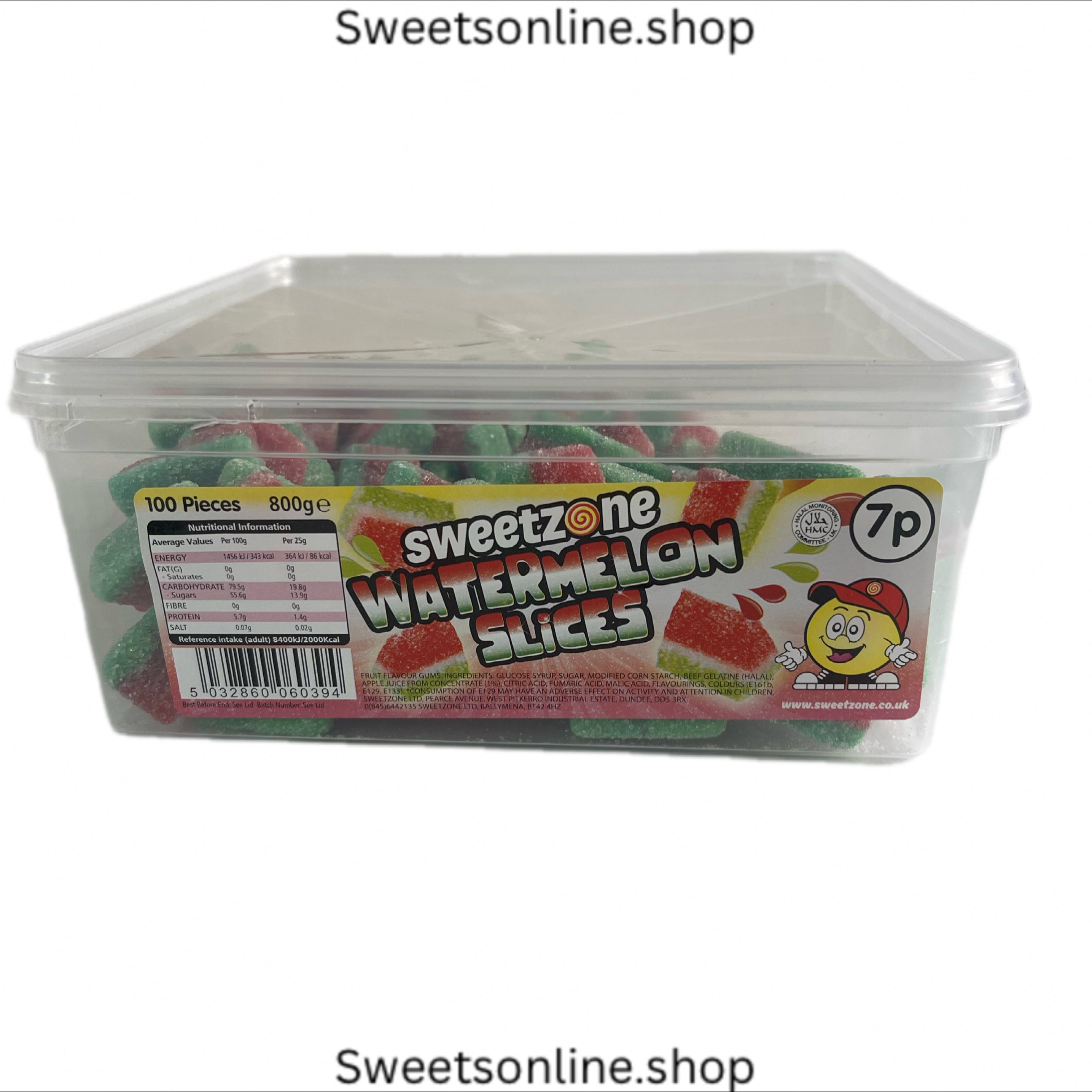 Watermelon slices 800g tub