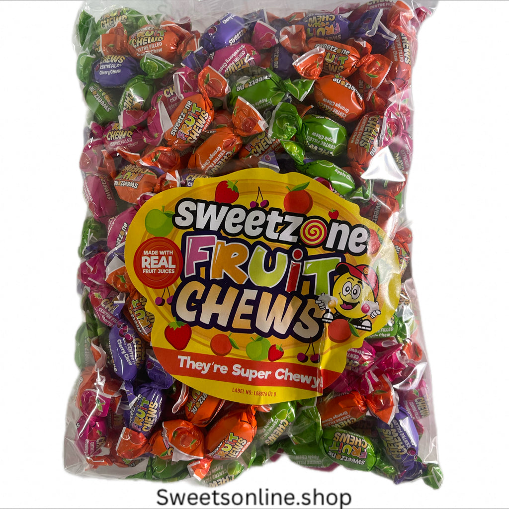 Big bag of 1kg fruity chews Sweetzone