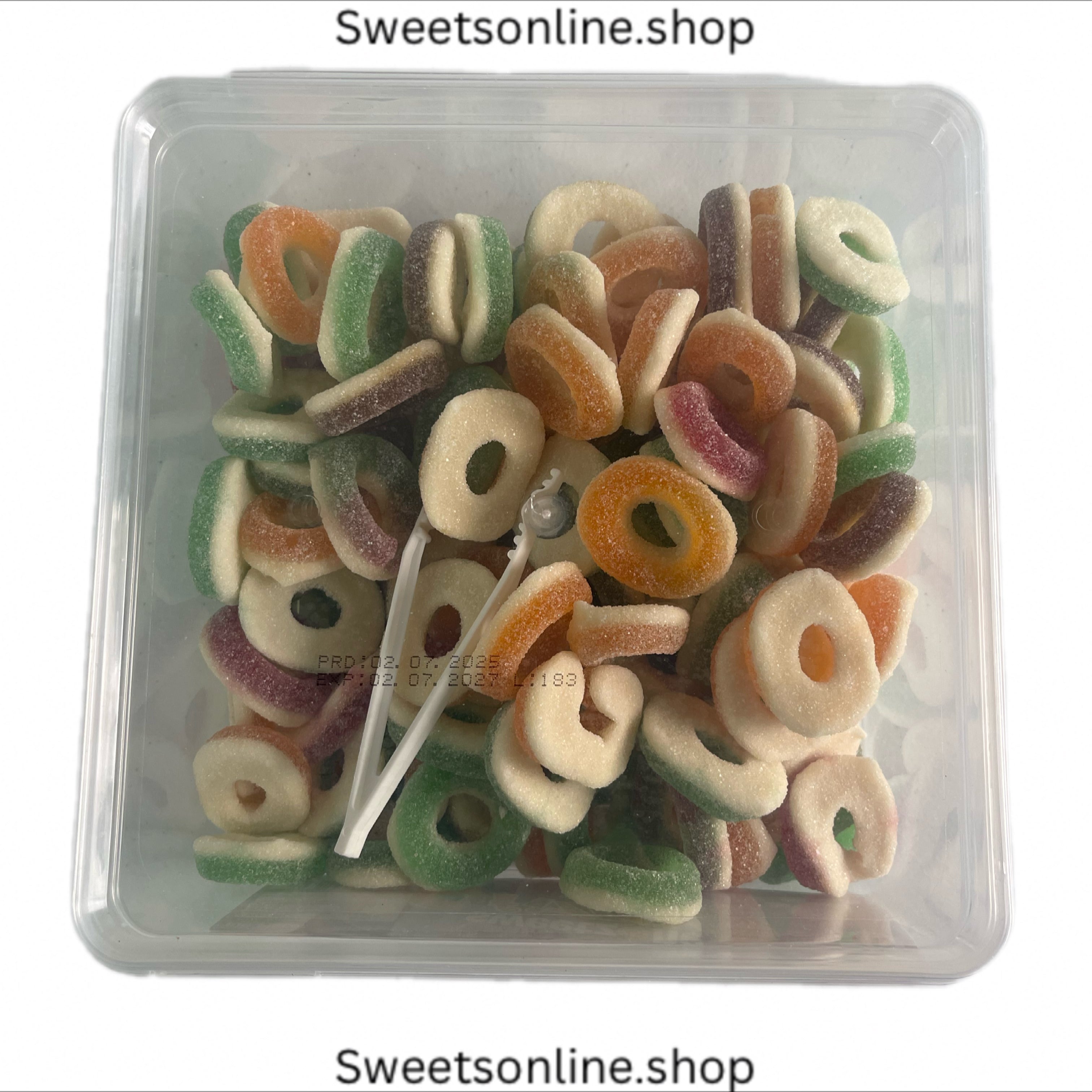 Fizzy rings 800g tub
