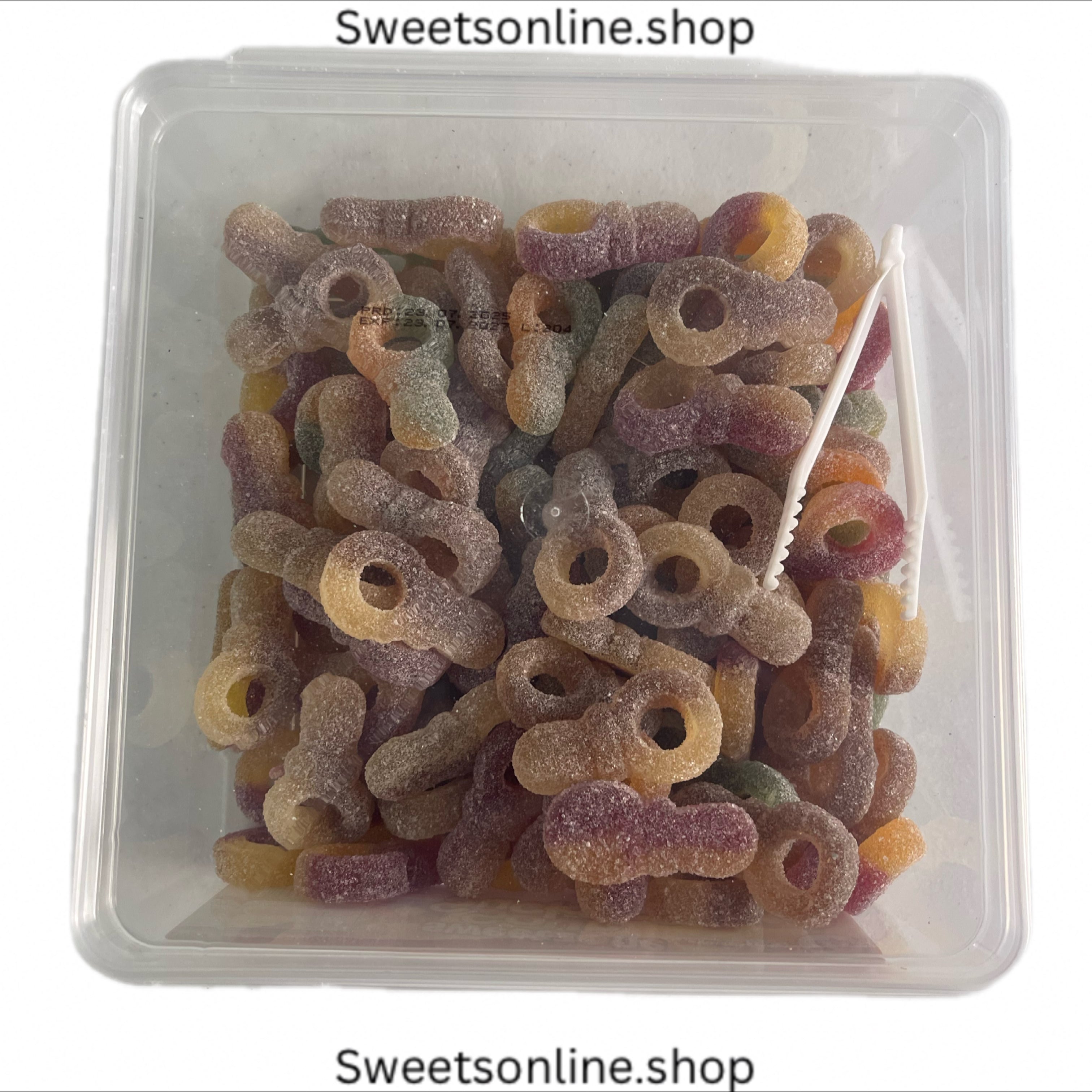 Sour suckers 800g tub