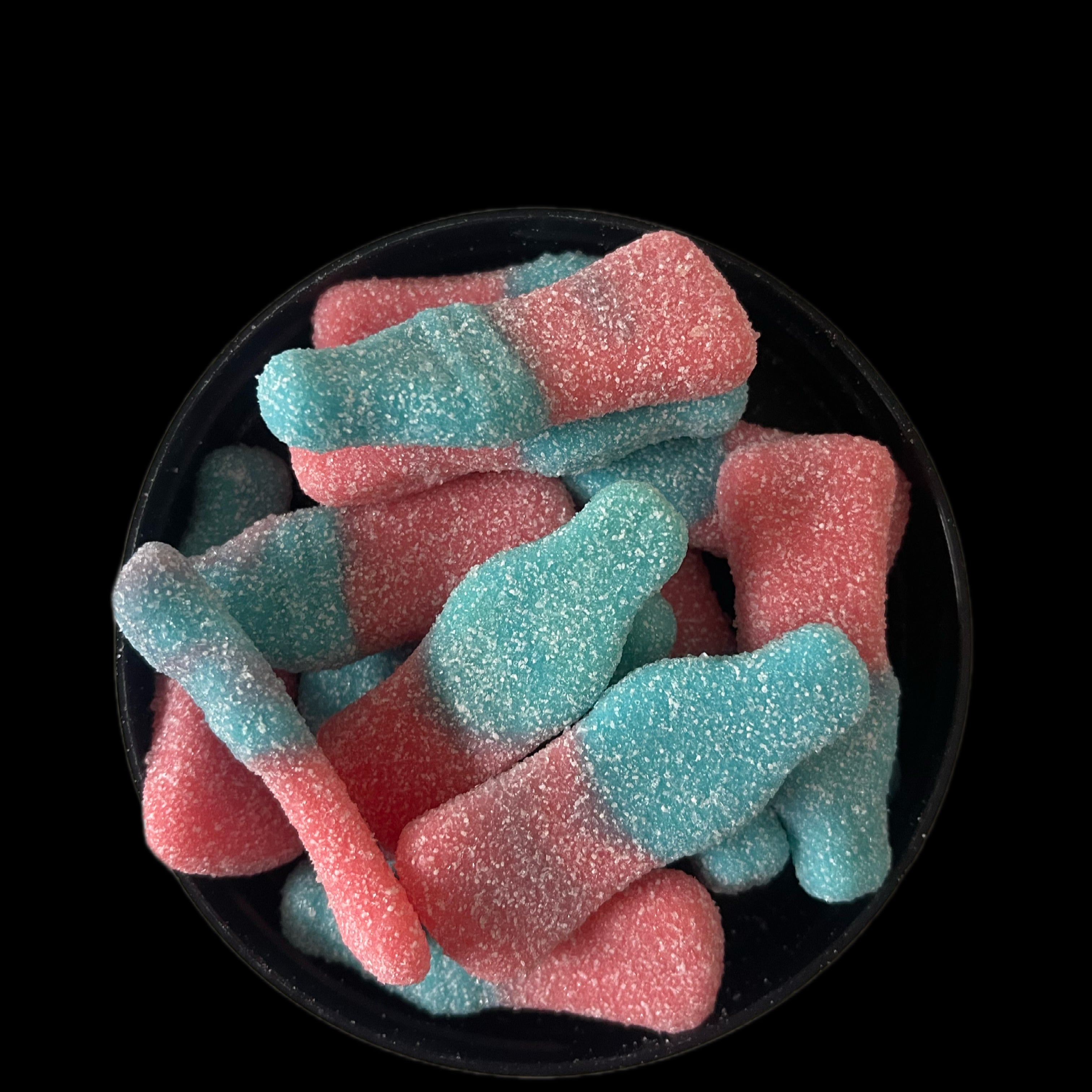 Big fizzy blue bottles 100g