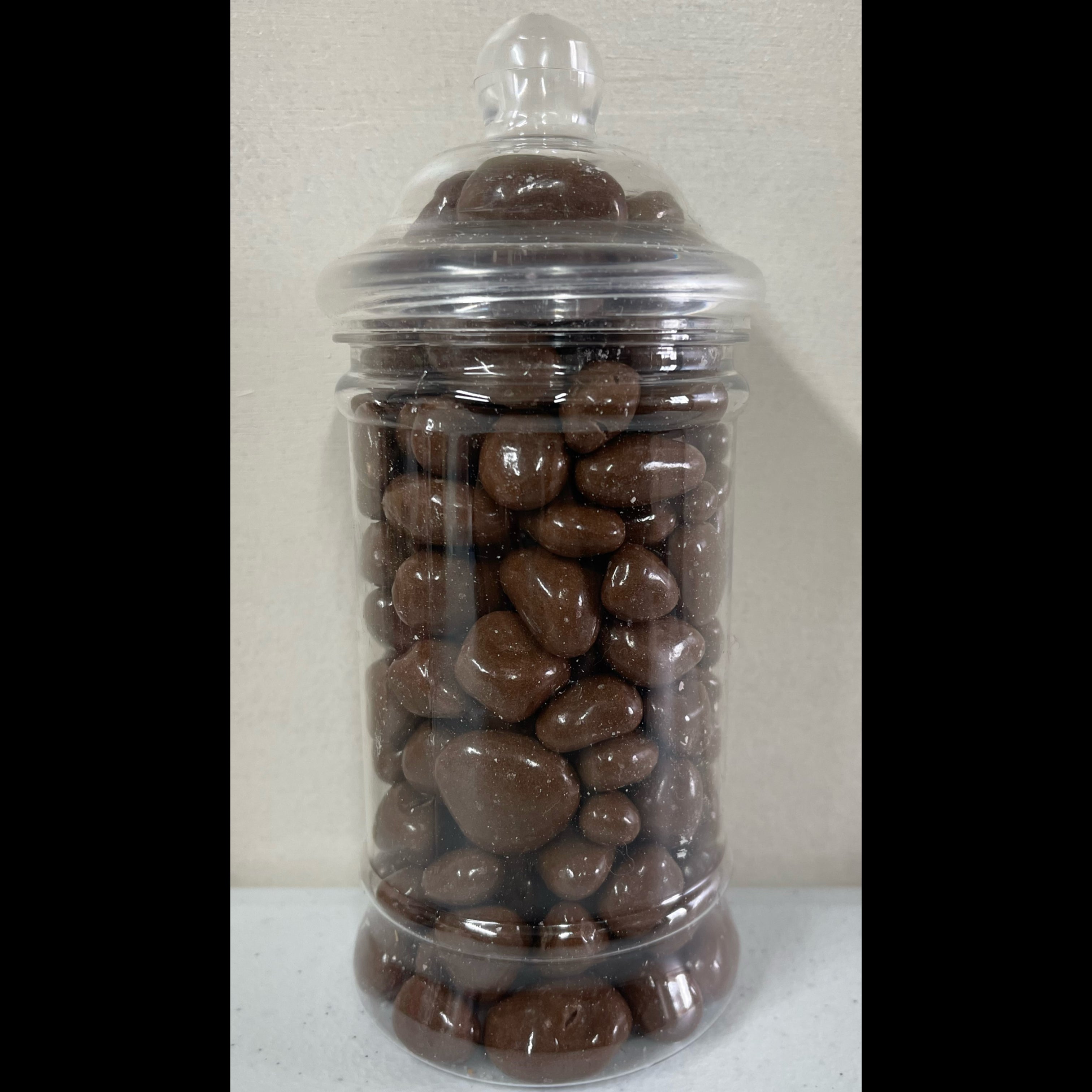 Honeycomb chocolate bites in a Victorian jar