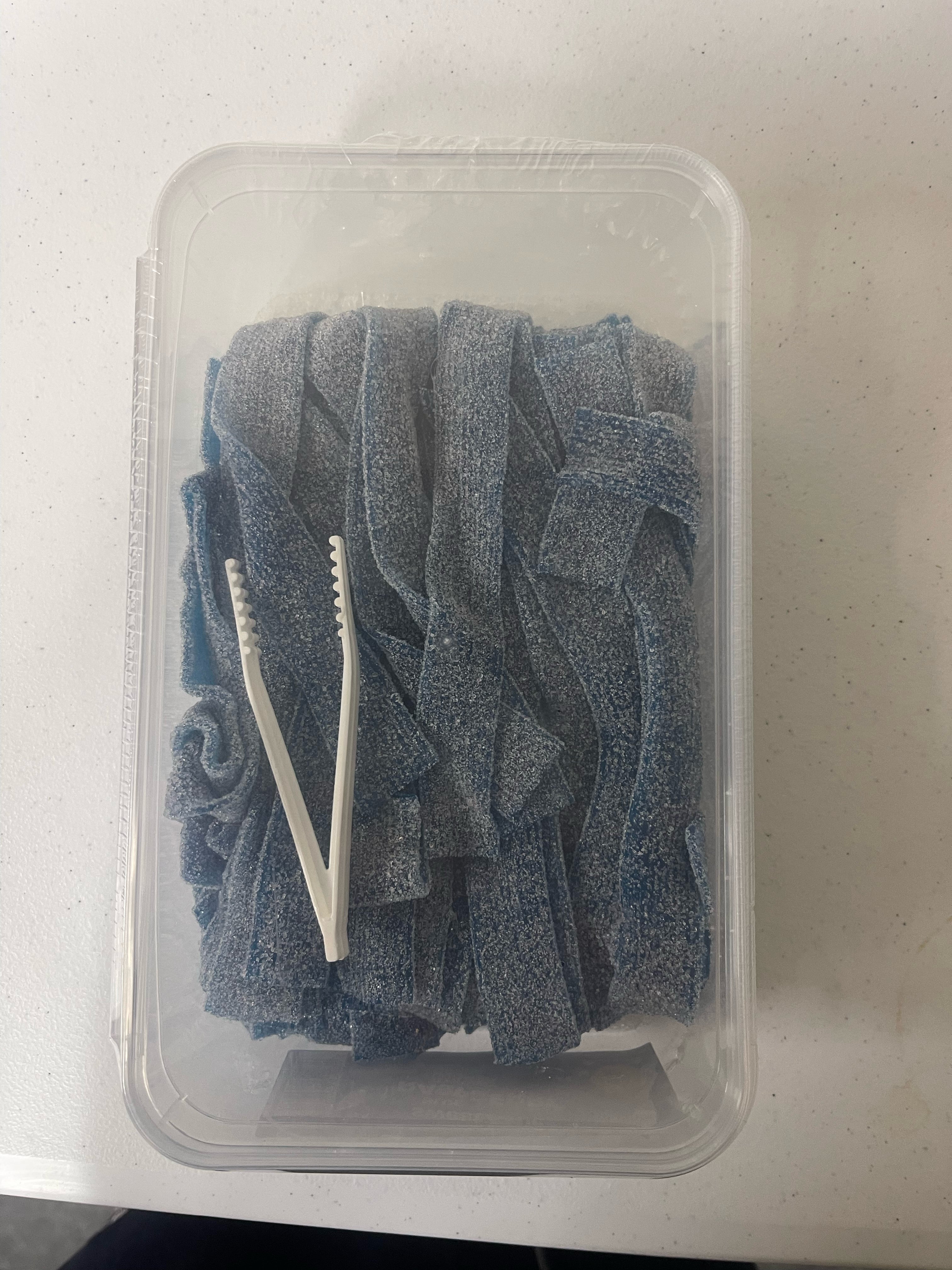 Blue raspberry belts 100pcs 1kg