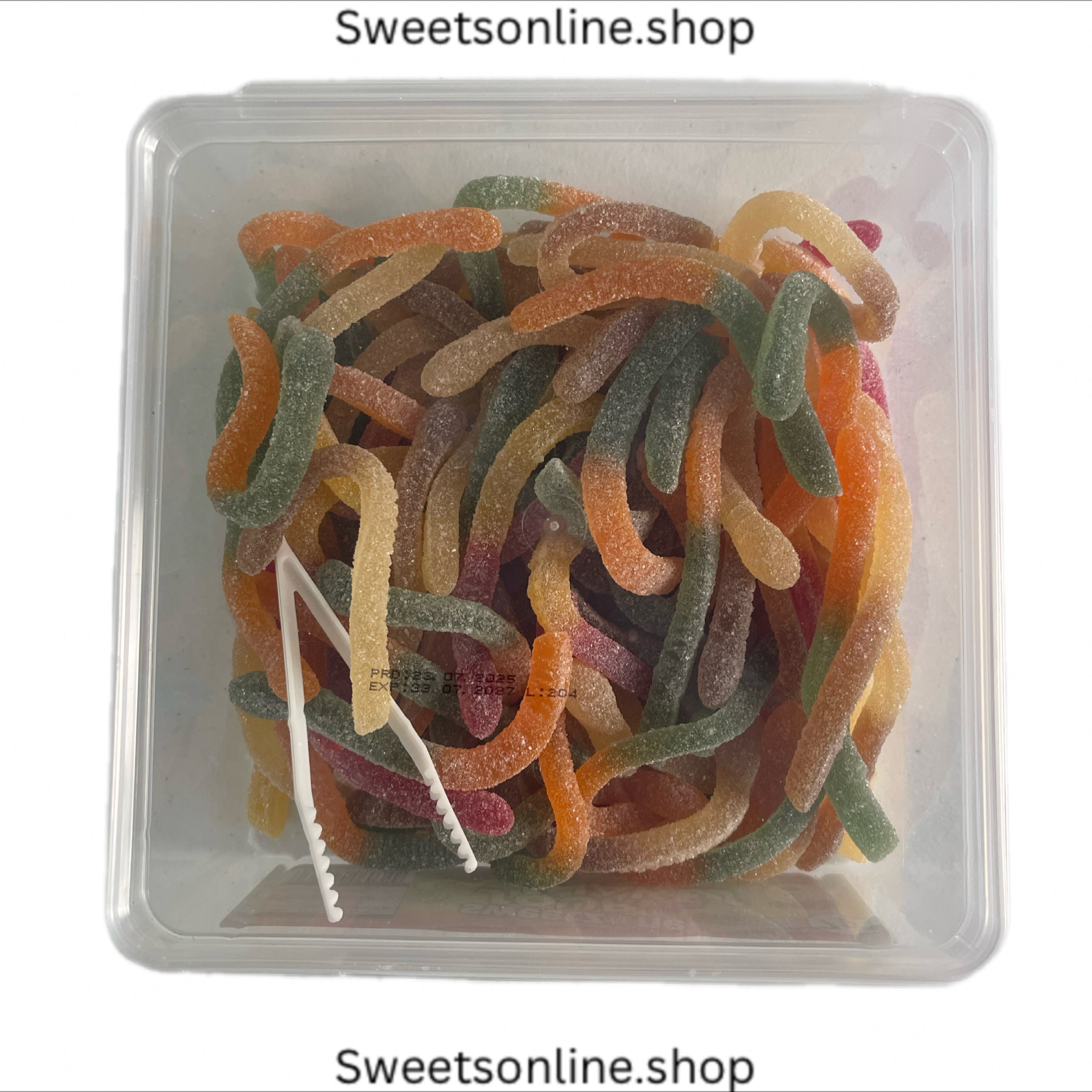 Sour snakes 800g tub