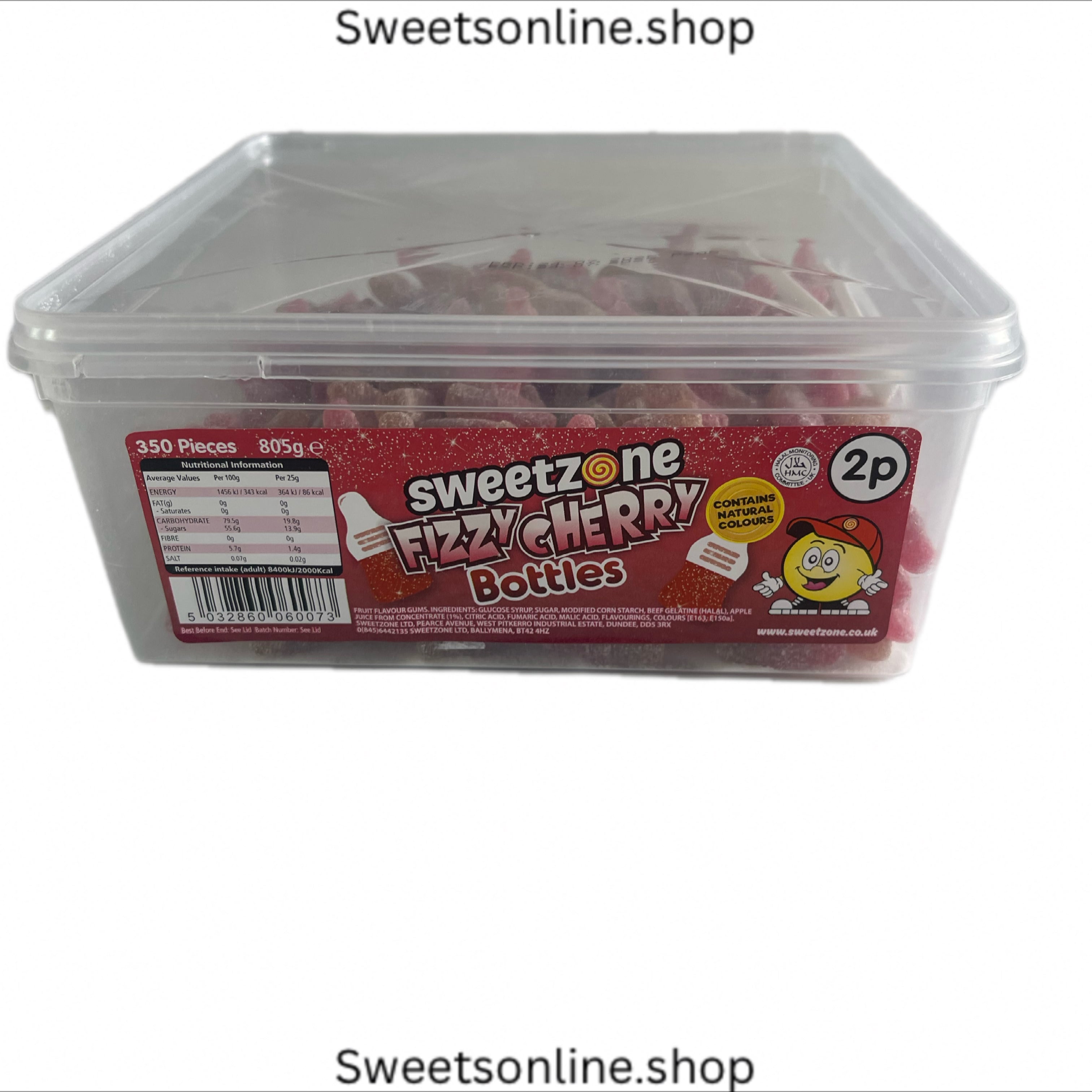 Fizzy cherry bottles 805g