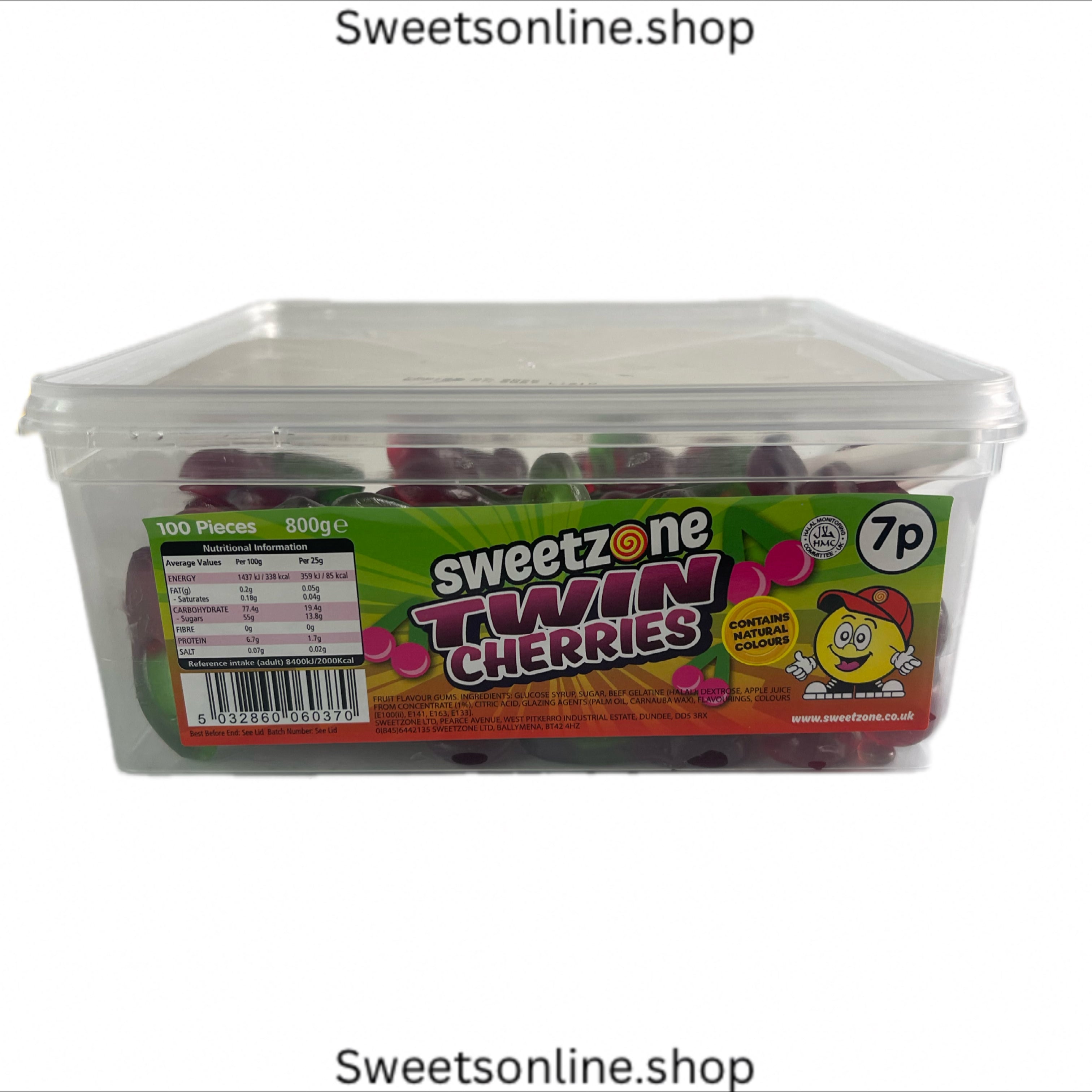 Twin cherries 800g tub