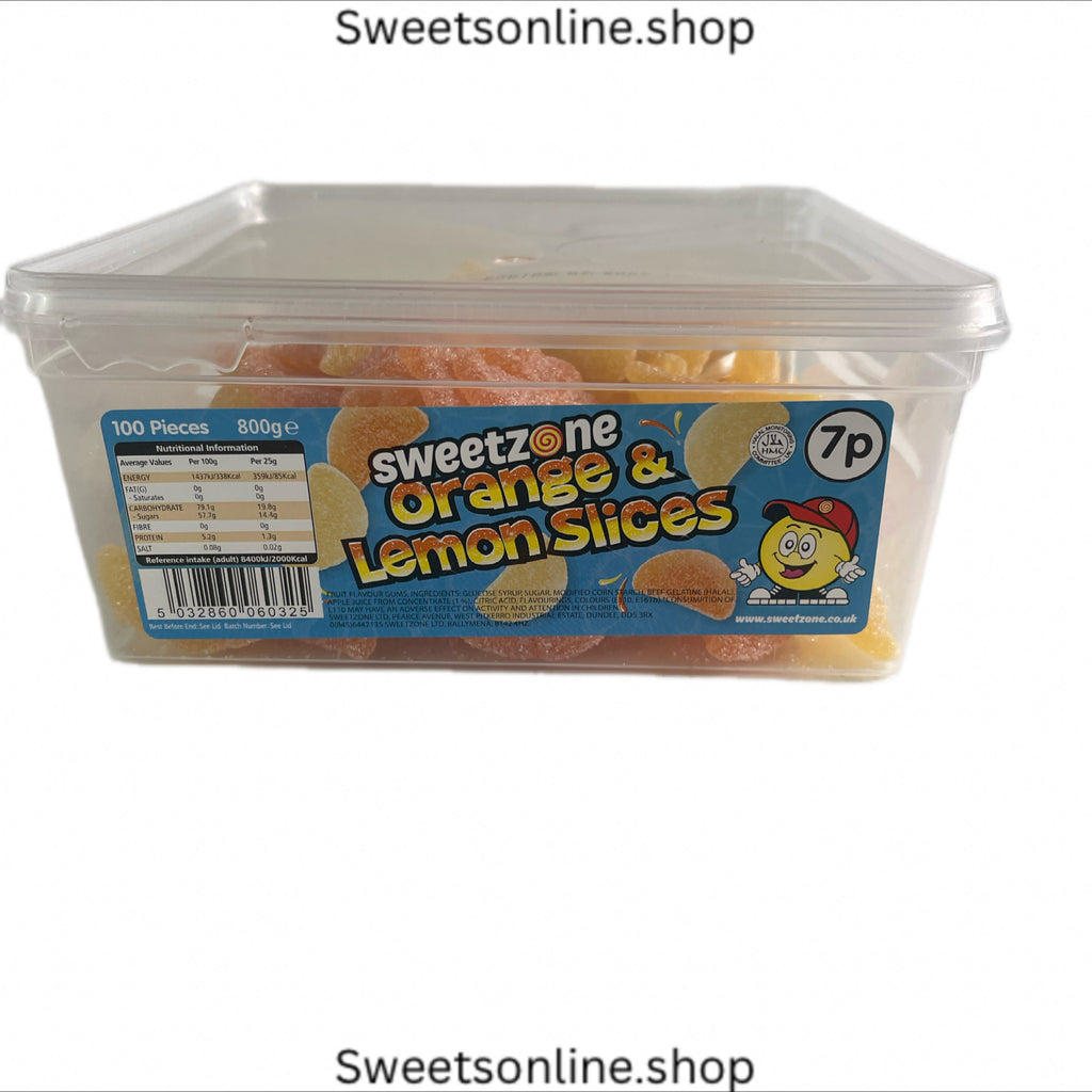 Orange and lemon slices 800g tub