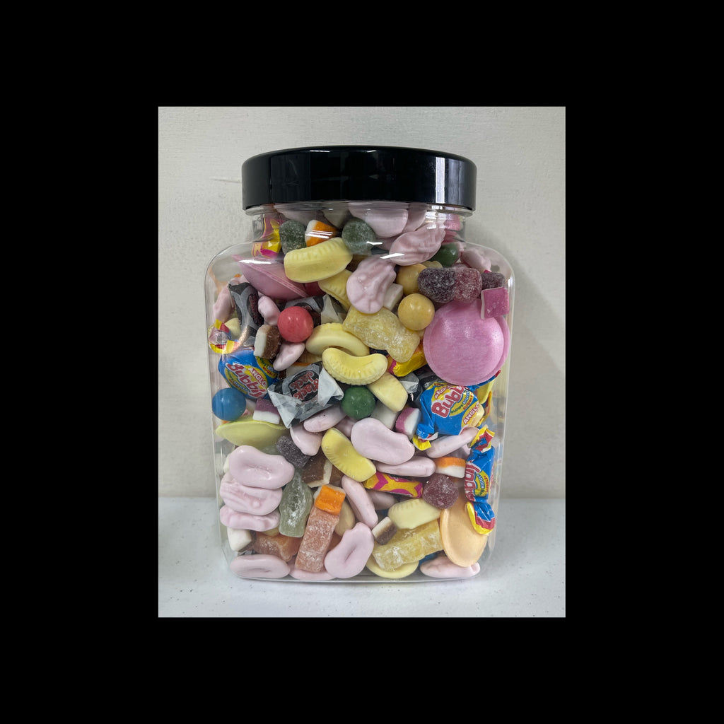 Big jar of mixed retro pick and mix sweets