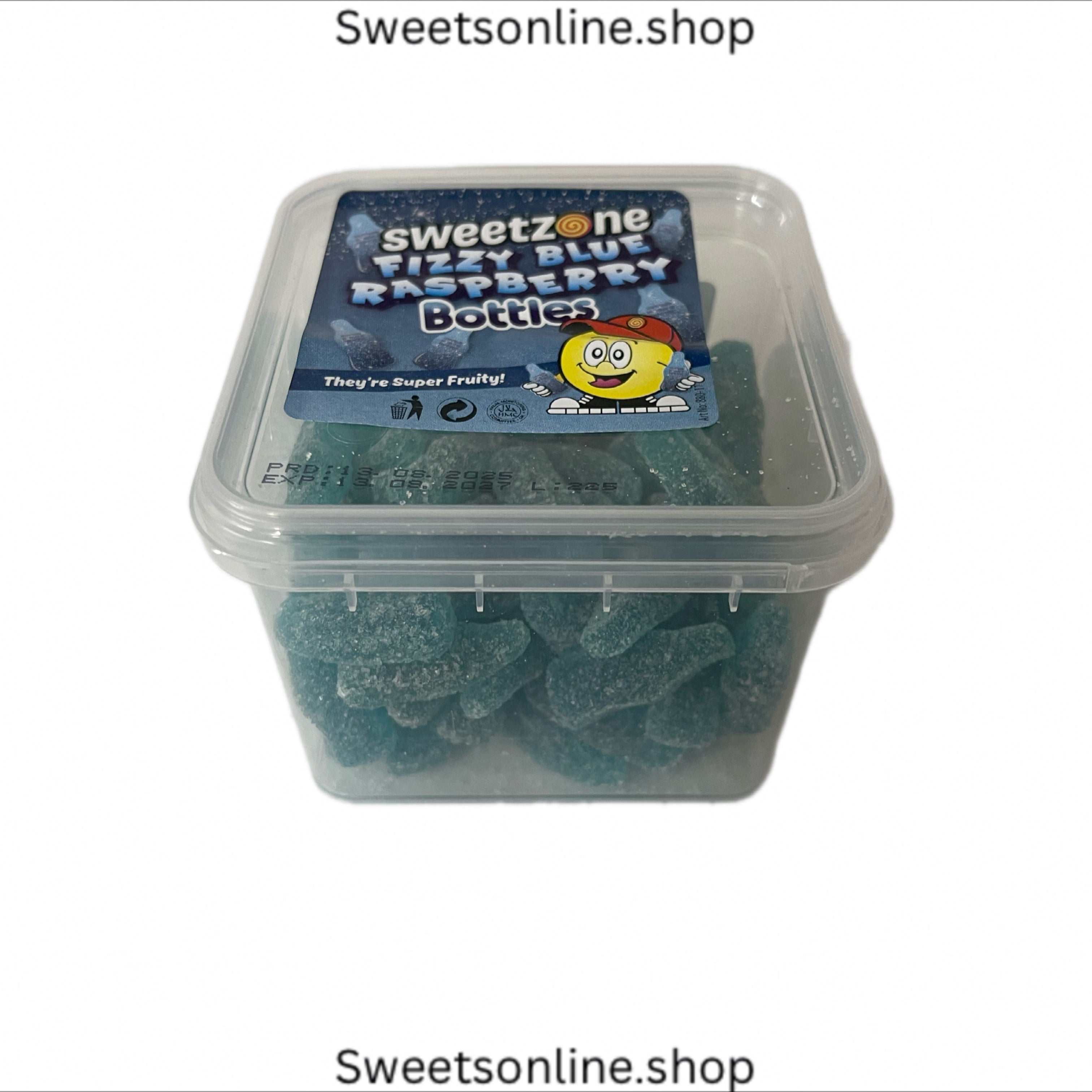 Blue raspberry bottles 170g tub