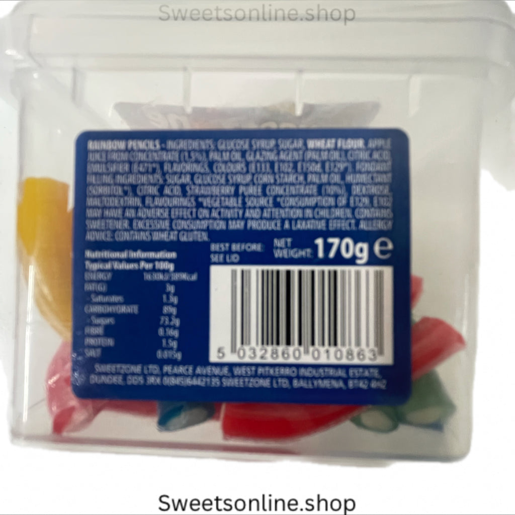 Rainbow pencils 170g tub