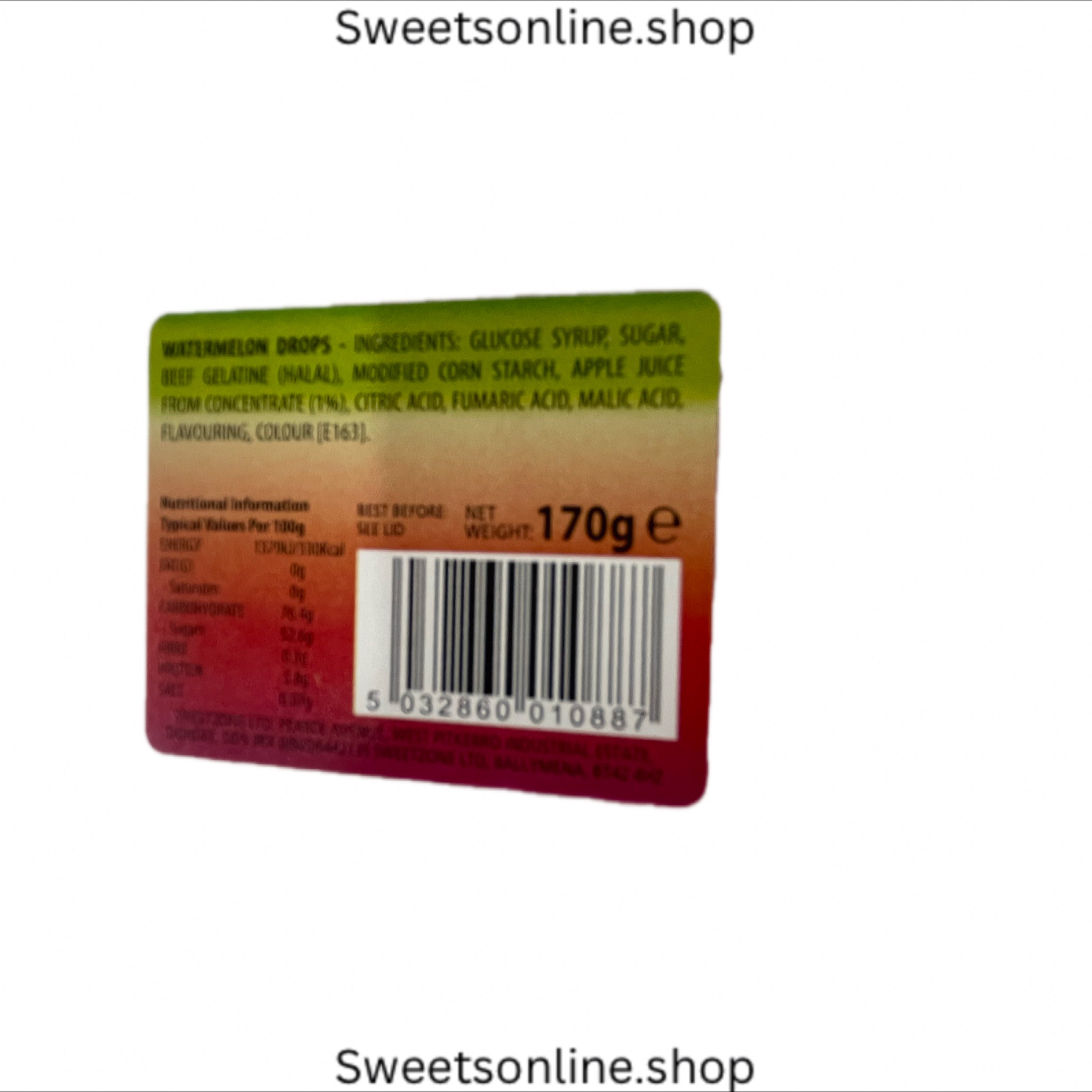 Watermelon drops 170g tub