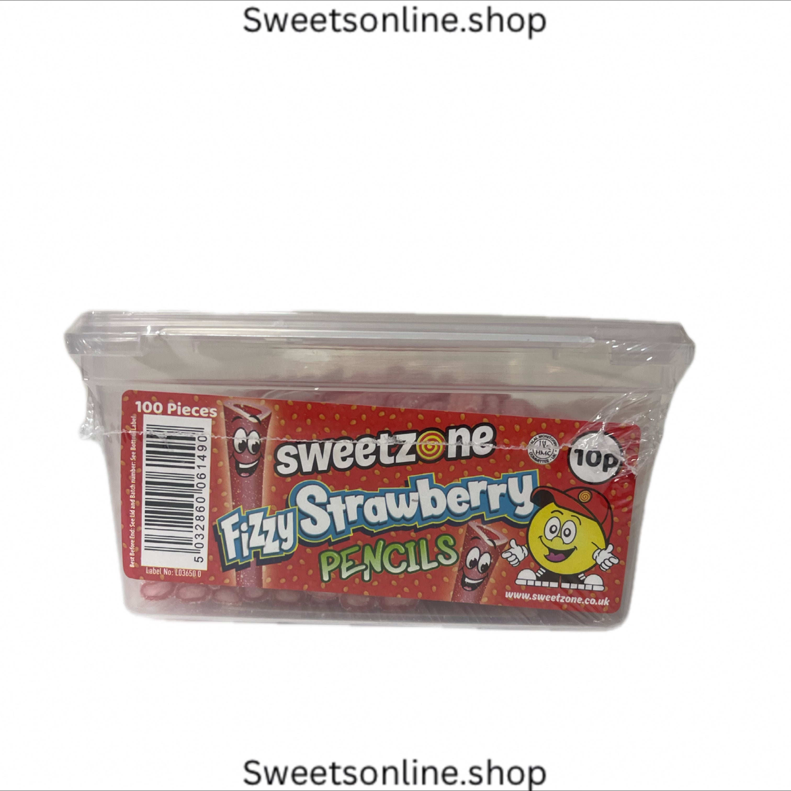 Fizzy strawberry pencils 100pcs