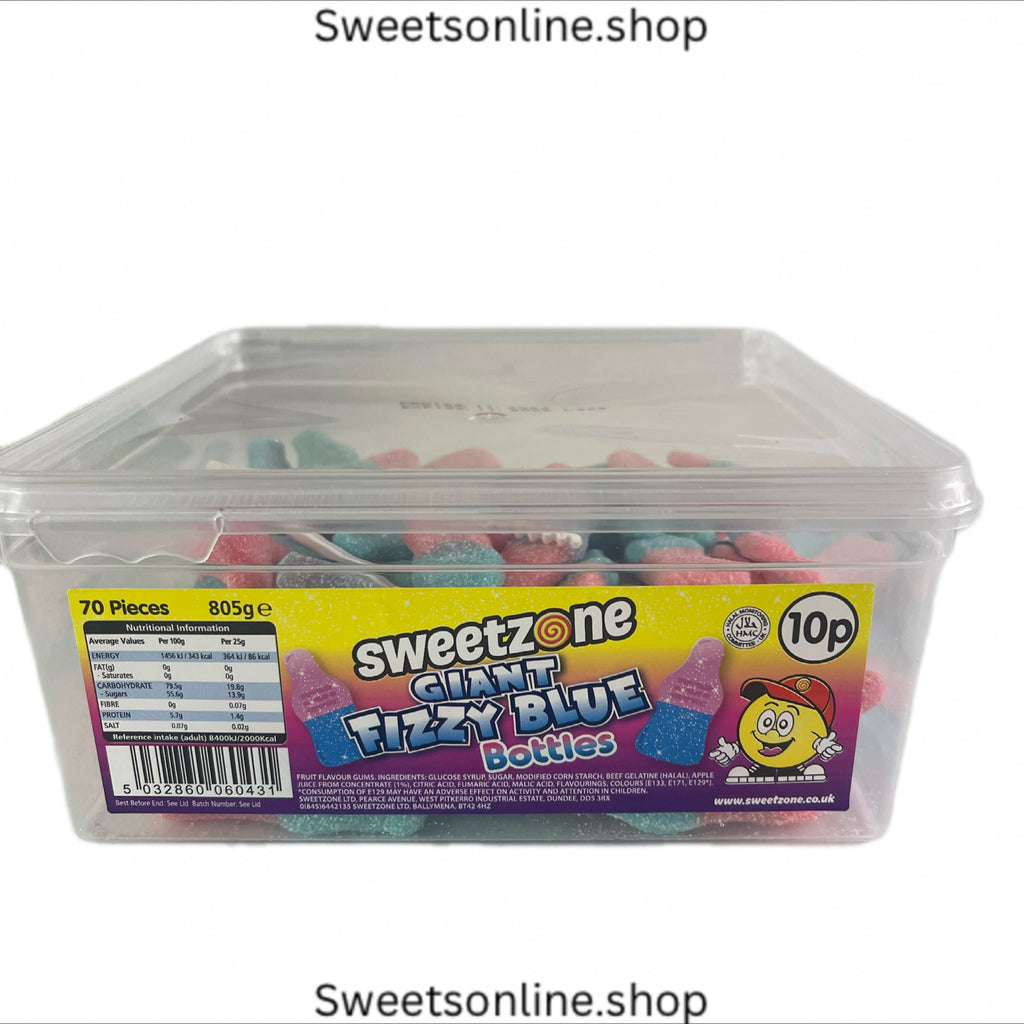 Giant fizzy blue bottles 805g tub