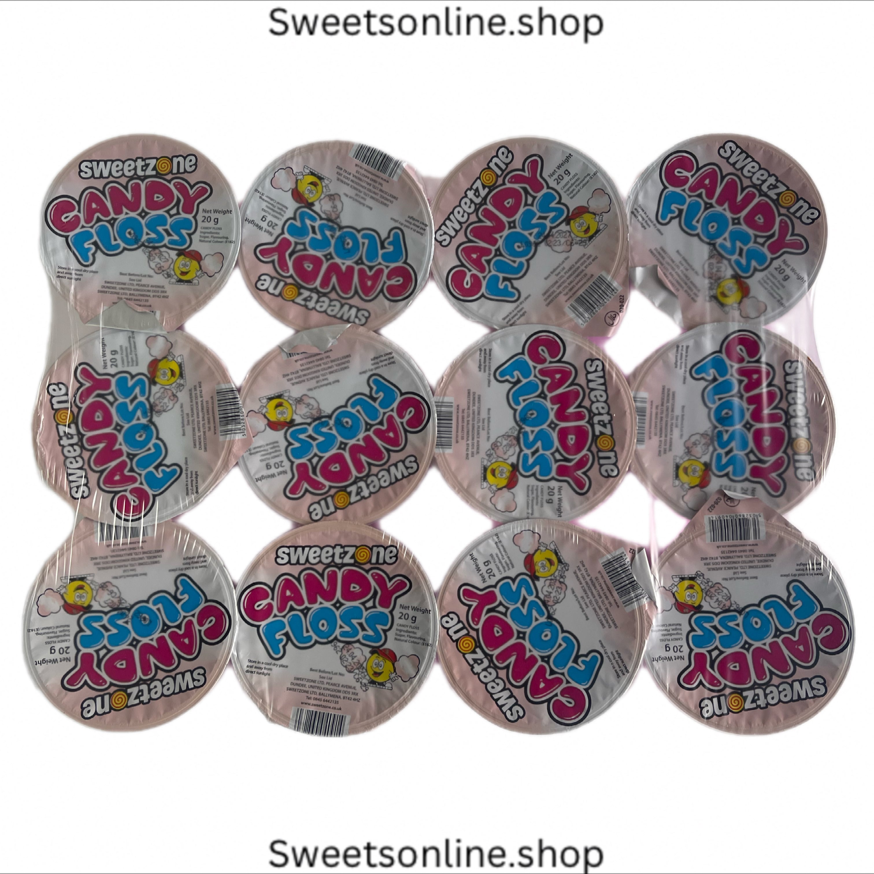 Candy floss tubs 12x tubs