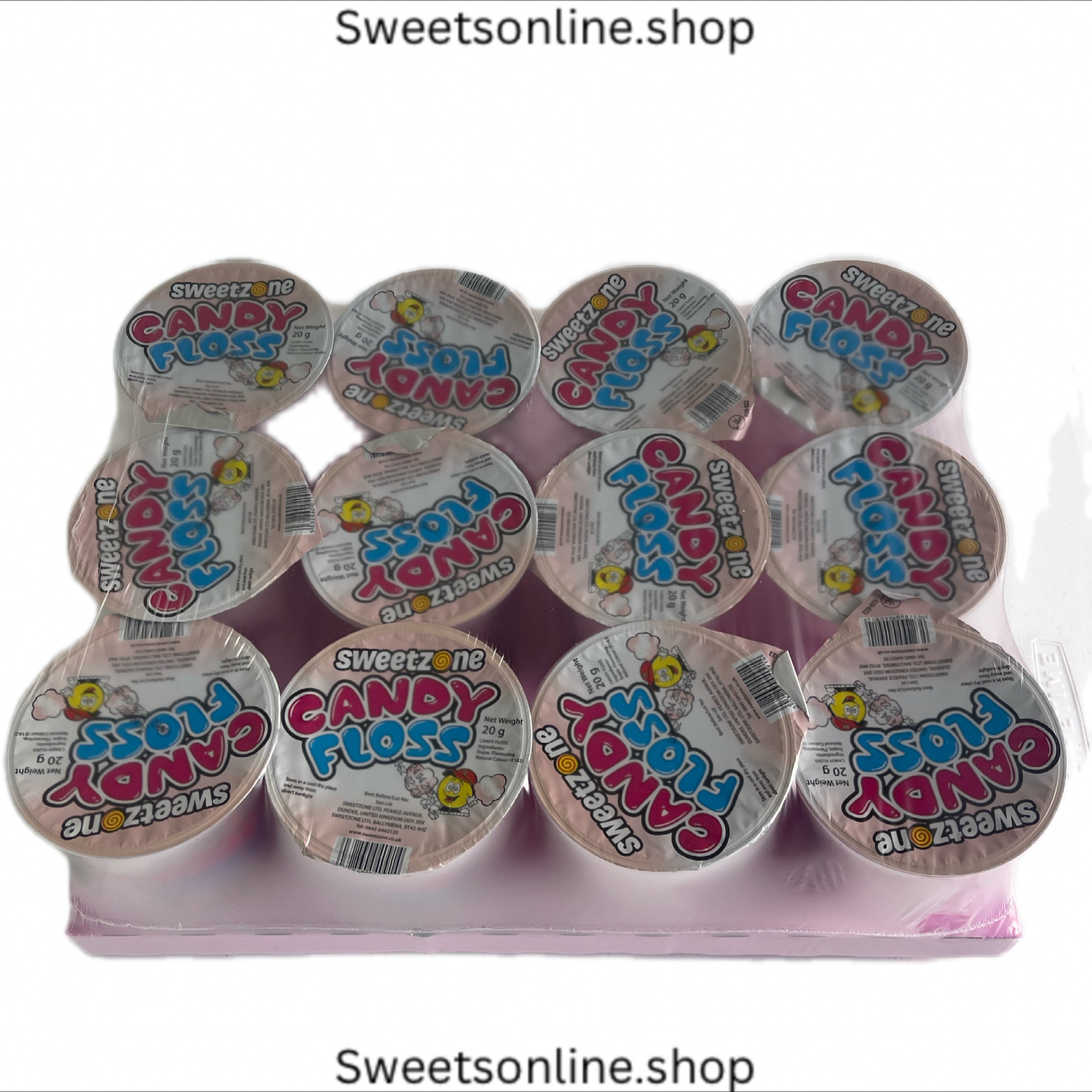 Candy floss tubs 12x tubs