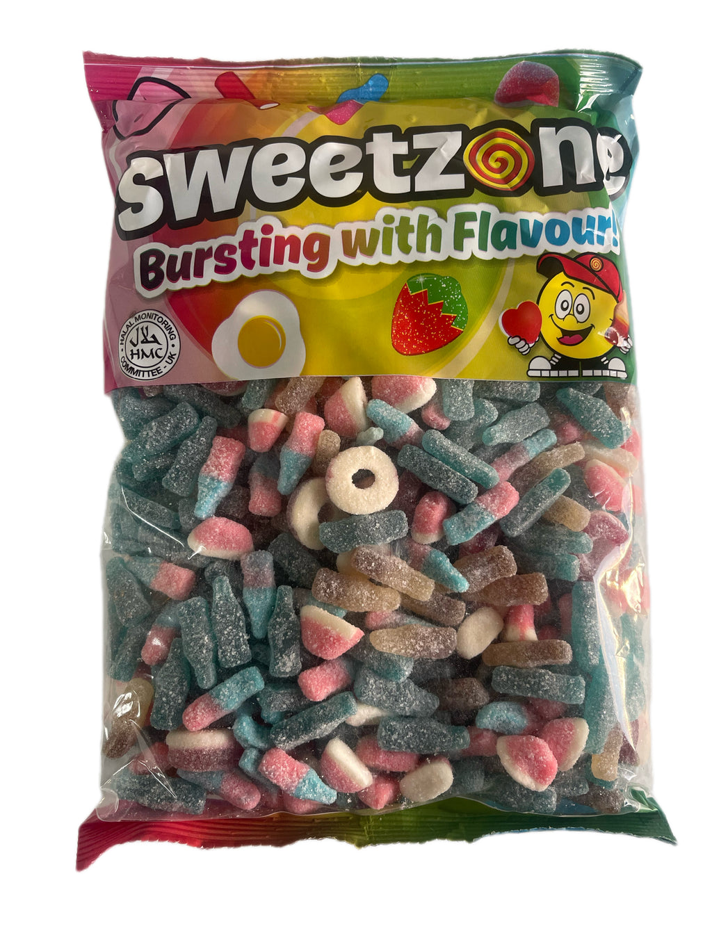 Big 1kg bag of fizzy Sweetzone sweets